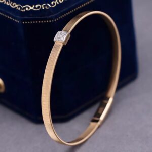 Golden Frame Diamond Bracelet