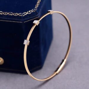 Golden Trinity Diamond Bracelet