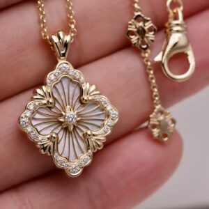 Moonlit Magnolia Halo Necklace