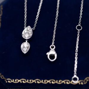 Twin Teardrop Radiance Necklace
