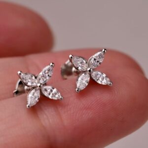 Marquise Petal Starflower Studs