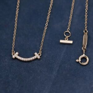 Lunar Arc Diamond Necklace