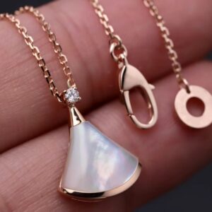 Mother-of-Pearl Fanfare Diamond Necklace