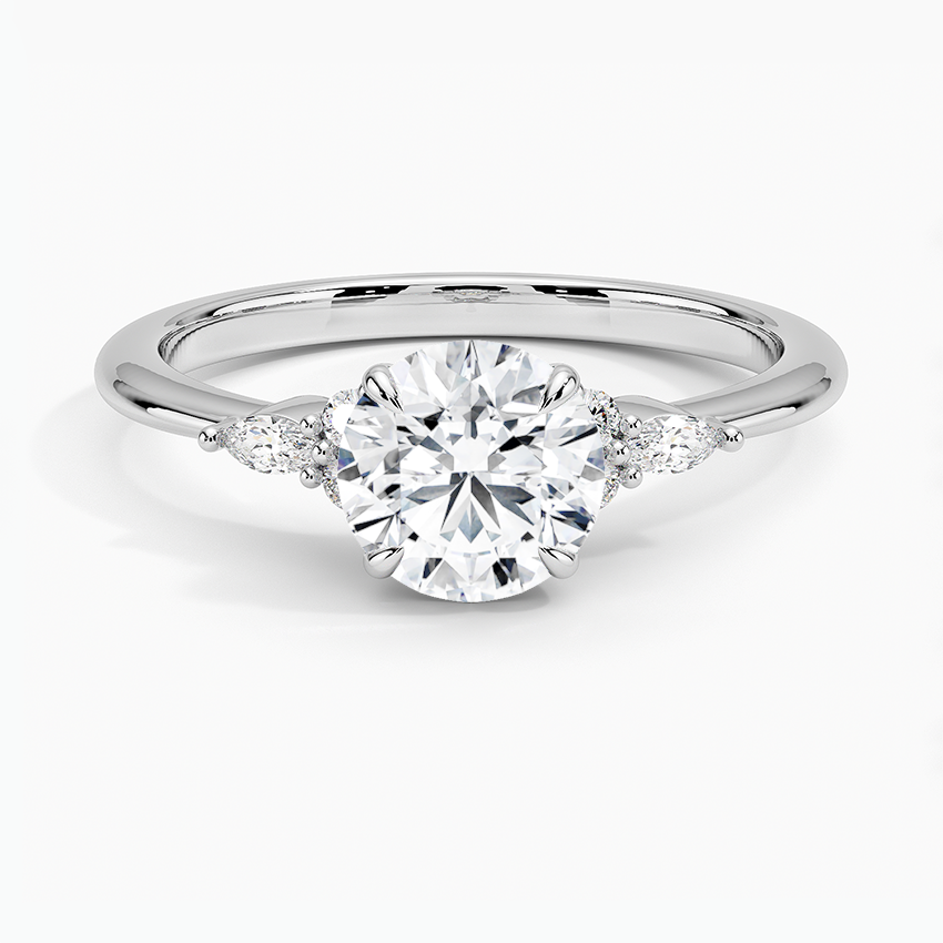 Nadia Diamond Ring in Platinum - Main View
