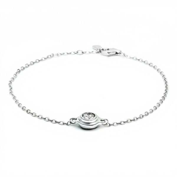 0.30ct Lab Diamond Bezel Bracelet in Silver 0.30ct Lab Diamond Bezel Bracelet in Silver