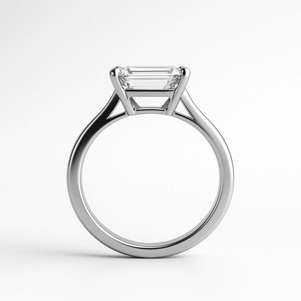 Emerald Cut Diamond Solitaire Diamond Ring (2) Emerald Cut Diamond Solitaire Diamond Ring (2)