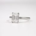 Emerald Cut Diamond Solitaire Diamond Ring (4)