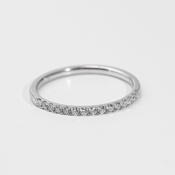 Pavé Diamond Half - Circle Band (3) Pavé Diamond Half - Circle Band (3)