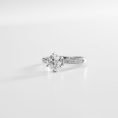 Round Brilliant Pavé-Band Diamond Solitaire Ring (3)